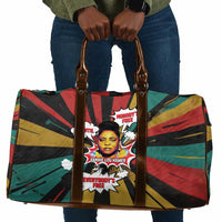 Fannie Lou Hamer Travel Bag with Pop Art Comic Style Design Bold Quote and Civil Rights Tribute - Wonder Print Shop