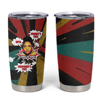 Fannie Lou Hamer Tumbler Cup with Pop Art Comic Style Design Bold Quote and Civil Rights Tribute - Wonder Print Shop