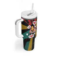 Fannie Lou Hamer Tumbler With Handle with Pop Art Comic Style Design Bold Quote and Civil Rights Tribute - Wonder Print Shop