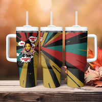 Fannie Lou Hamer Tumbler With Handle with Pop Art Comic Style Design Bold Quote and Civil Rights Tribute - Wonder Print Shop