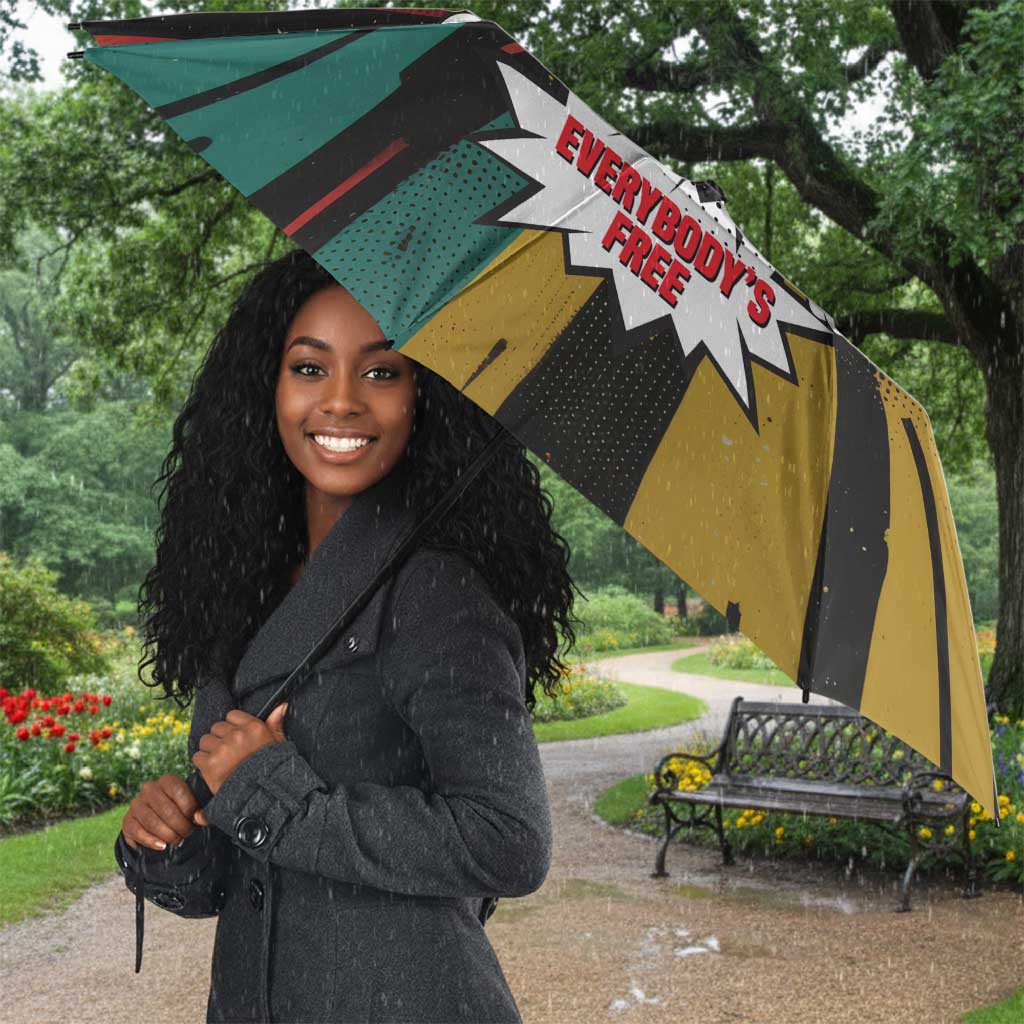 Fannie Lou Hamer Umbrella with Pop Art Comic Style Design Bold Quote and Civil Rights Tribute - Wonder Print Shop