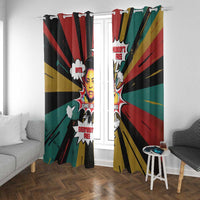 Fannie Lou Hamer Window Curtain with Pop Art Comic Style Design Bold Quote and Civil Rights Tribute - Wonder Print Shop