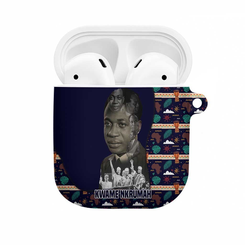 Kwame Nkrumah AirPods Case Ghana Pan-African Print Design Portrait and Anti-Colonial Legacy Tribute - Wonder Print Shop