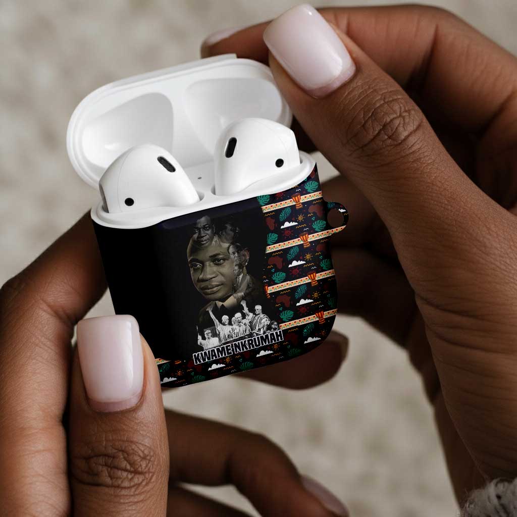 Kwame Nkrumah AirPods Case Ghana Pan-African Print Design Portrait and Anti-Colonial Legacy Tribute - Wonder Print Shop