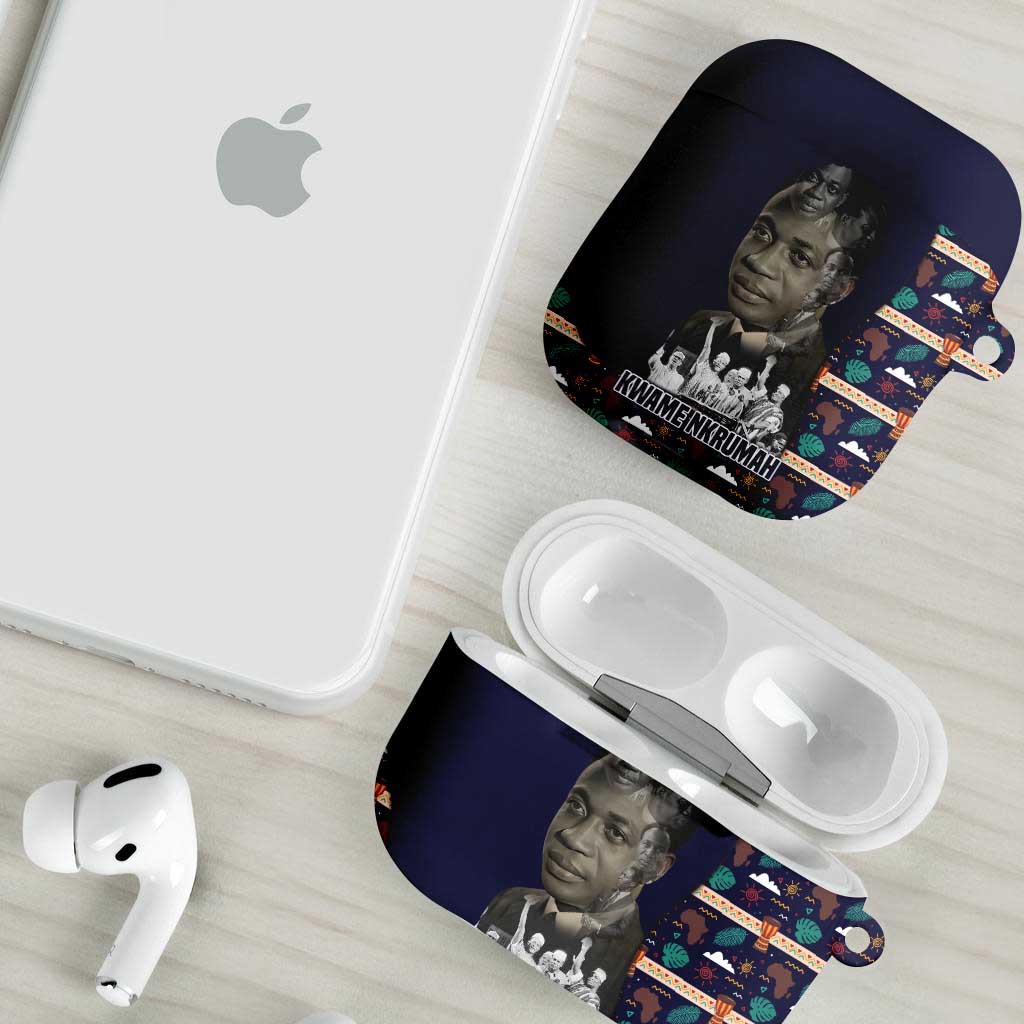 Kwame Nkrumah AirPods Case Ghana Pan-African Print Design Portrait and Anti-Colonial Legacy Tribute - Wonder Print Shop
