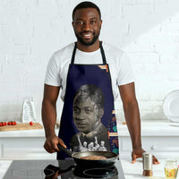 Kwame Nkrumah Apron Ghana Pan-African Print Design Portrait and Anti-Colonial Legacy Tribute - Wonder Print Shop