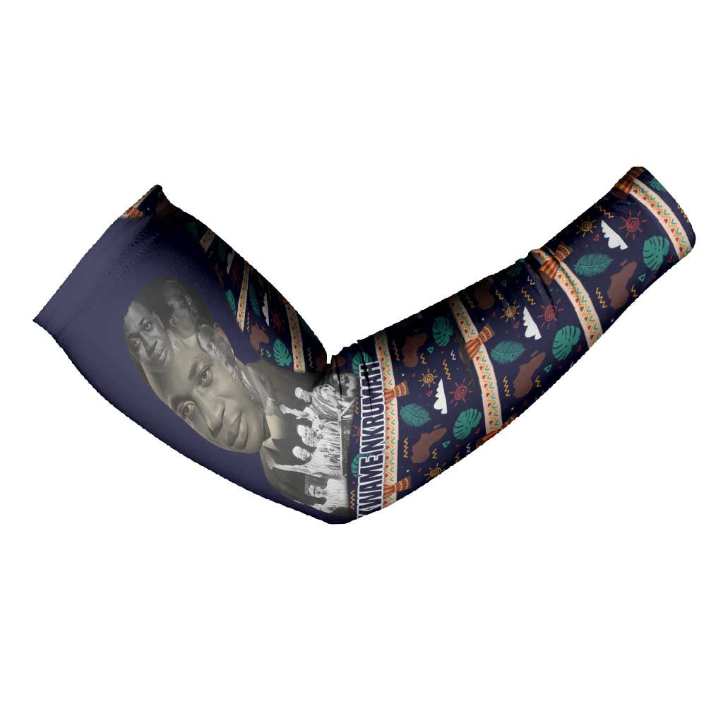 Kwame Nkrumah Arm Sleeves Ghana Pan-African Print Design Portrait and Anti-Colonial Legacy Tribute - Wonder Print Shop