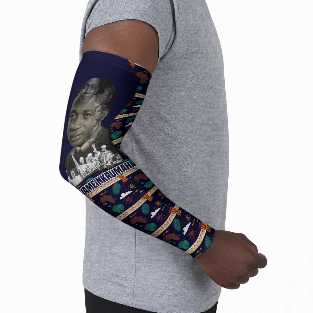 Kwame Nkrumah Arm Sleeves Ghana Pan-African Print Design Portrait and Anti-Colonial Legacy Tribute - Wonder Print Shop