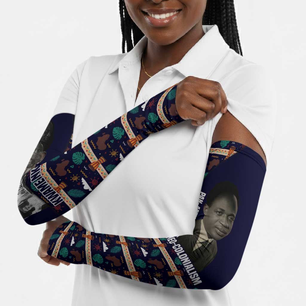 Kwame Nkrumah Arm Sleeves Ghana Pan-African Print Design Portrait and Anti-Colonial Legacy Tribute - Wonder Print Shop
