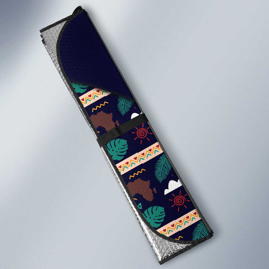 Kwame Nkrumah Auto Sun Shade Ghana Pan-African Print Design Portrait and Anti-Colonial Legacy Tribute - Wonder Print Shop