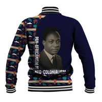 Kwame Nkrumah Baseball Jacket Ghana Pan-African Print Design Portrait and Anti-Colonial Legacy Tribute - Wonder Print Shop