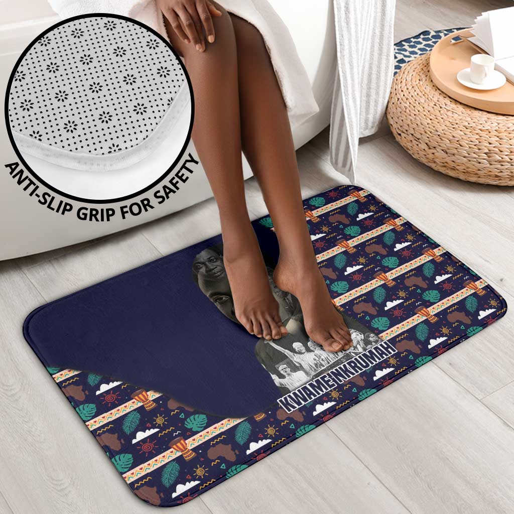 Kwame Nkrumah Bathroom Set Ghana Pan-African Print Design Portrait and Anti-Colonial Legacy Tribute - Wonder Print Shop