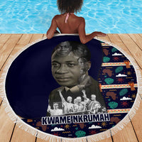 Kwame Nkrumah Beach Blanket Ghana Pan-African Print Design Portrait and Anti-Colonial Legacy Tribute - Wonder Print Shop