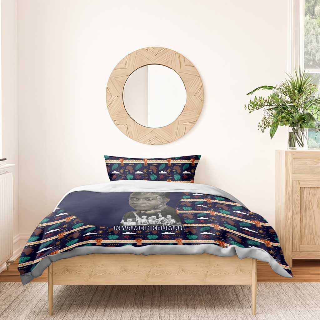 Kwame Nkrumah Bedding Set Ghana Pan-African Print Design Portrait and Anti-Colonial Legacy Tribute - Wonder Print Shop