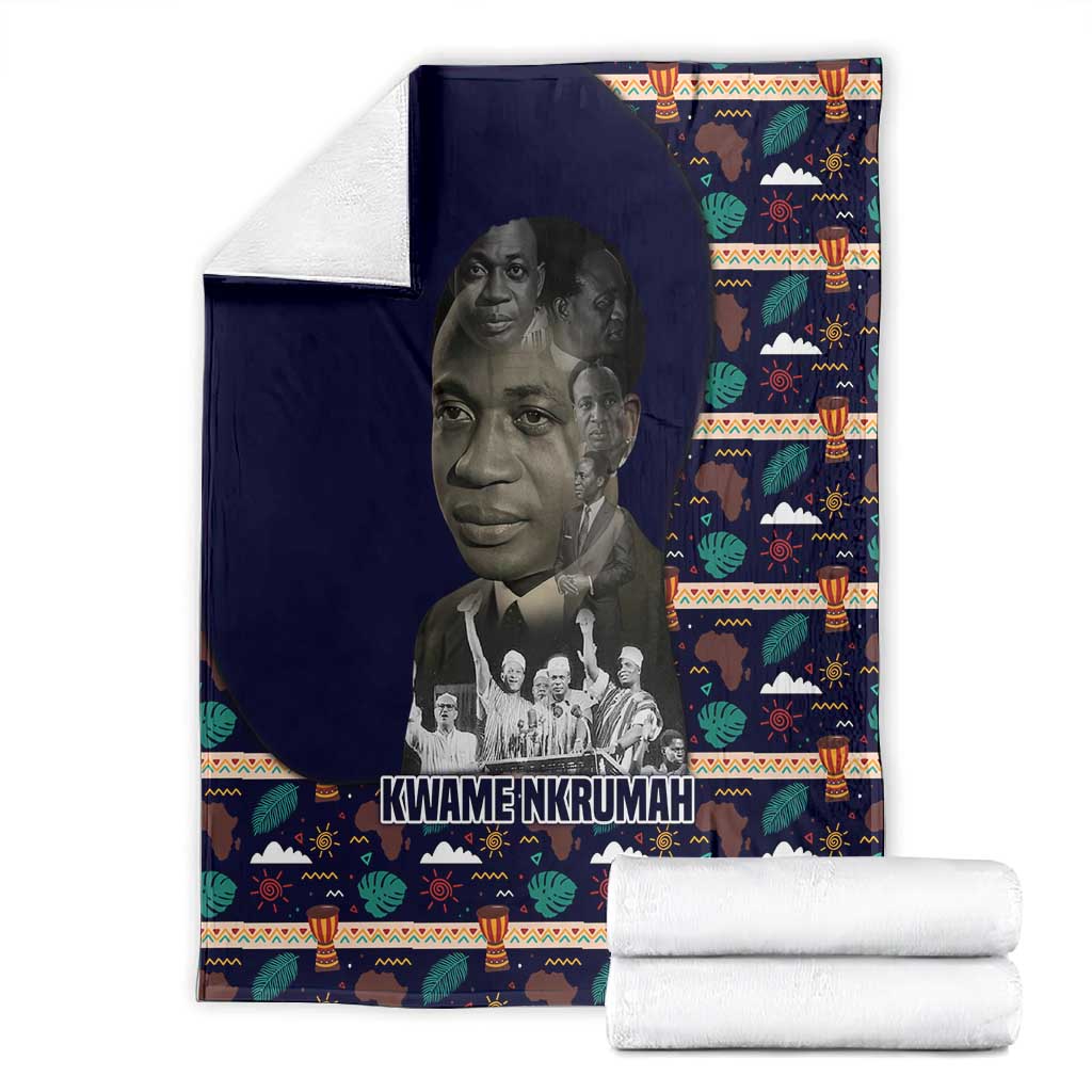 Kwame Nkrumah Blanket Ghana Pan-African Print Design Portrait and Anti-Colonial Legacy Tribute - Wonder Print Shop