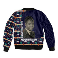 Kwame Nkrumah Bomber Jacket Ghana Pan-African Print Design Portrait and Anti-Colonial Legacy Tribute - Wonder Print Shop