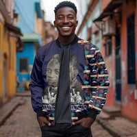 Kwame Nkrumah Bomber Jacket Ghana Pan-African Print Design Portrait and Anti-Colonial Legacy Tribute - Wonder Print Shop