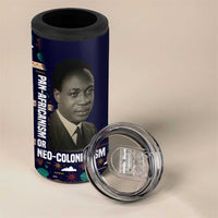 Kwame Nkrumah 4 in 1 Can Cooler Tumbler Ghana Pan-African Print Design Portrait and Anti-Colonial Legacy Tribute - Wonder Print Shop