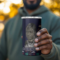 Kwame Nkrumah 4 in 1 Can Cooler Tumbler Ghana Pan-African Print Design Portrait and Anti-Colonial Legacy Tribute - Wonder Print Shop