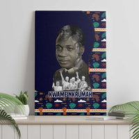 Kwame Nkrumah Canvas Wall Art Ghana Pan-African Print Design Portrait and Anti-Colonial Legacy Tribute - Wonder Print Shop