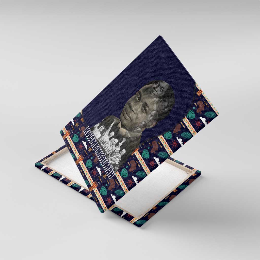 Kwame Nkrumah Canvas Wall Art Ghana Pan-African Print Design Portrait and Anti-Colonial Legacy Tribute - Wonder Print Shop