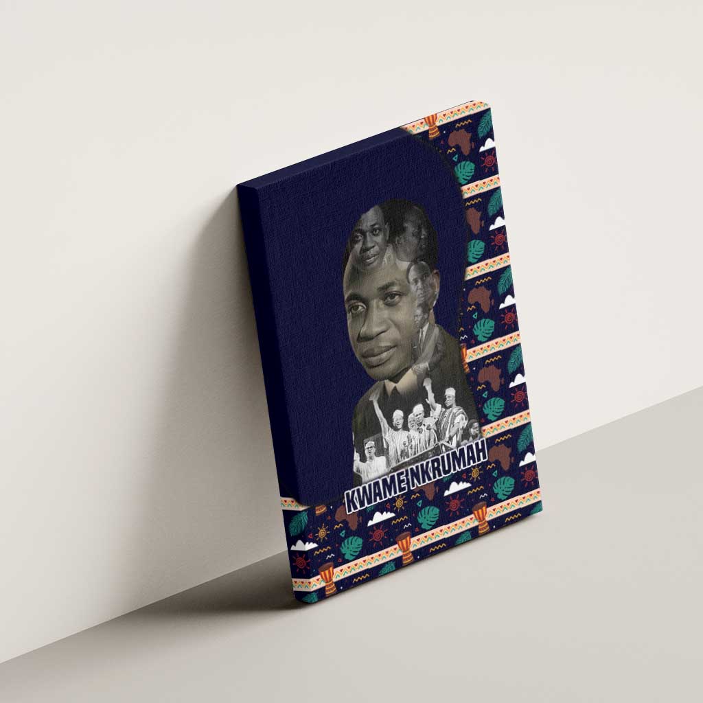 Kwame Nkrumah Canvas Wall Art Ghana Pan-African Print Design Portrait and Anti-Colonial Legacy Tribute - Wonder Print Shop