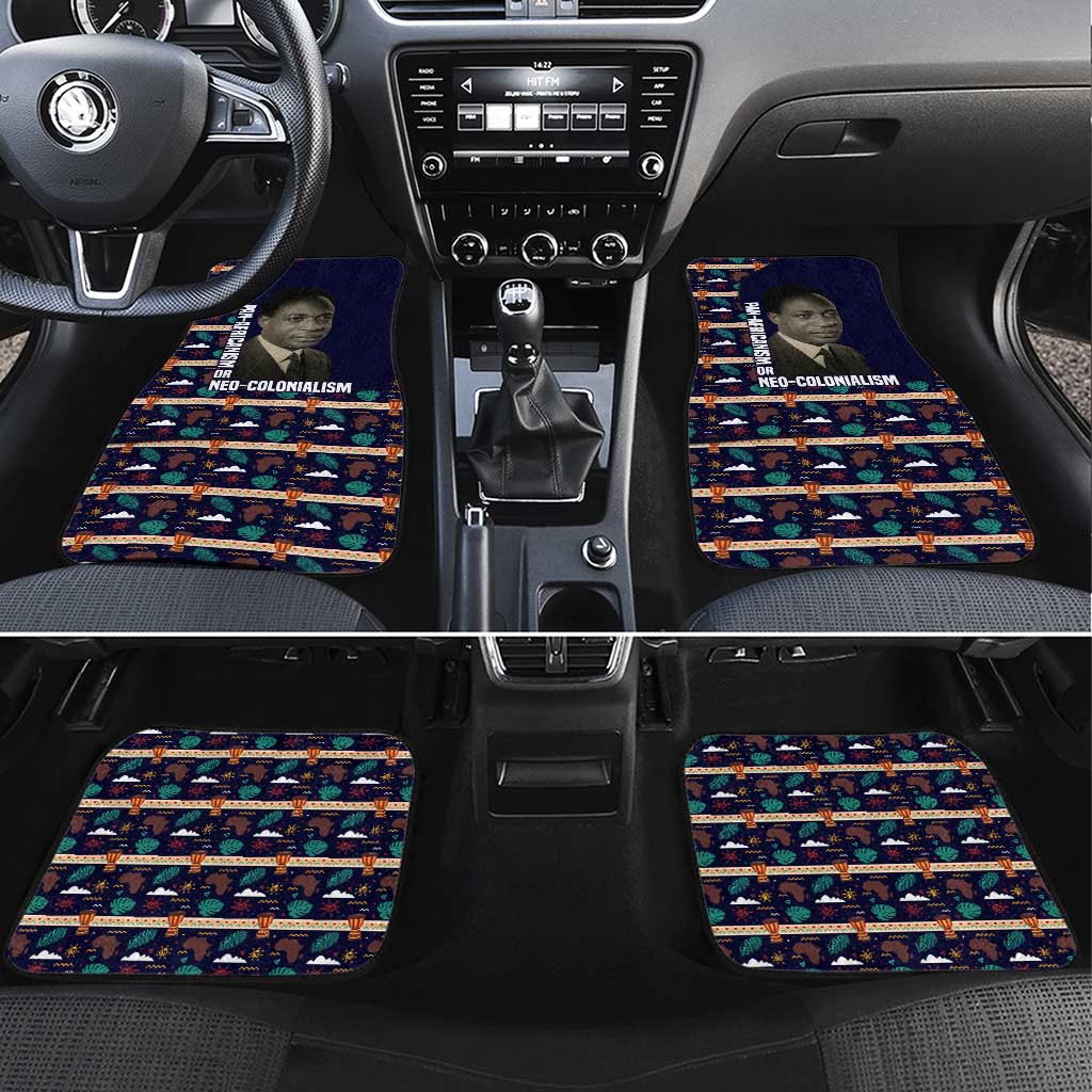 Kwame Nkrumah Car Mats Ghana Pan-African Print Design Portrait and Anti-Colonial Legacy Tribute - Wonder Print Shop