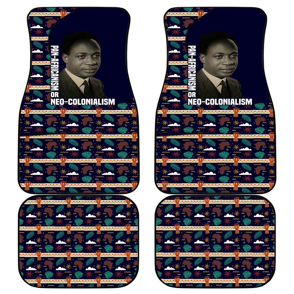 Kwame Nkrumah Car Mats Ghana Pan-African Print Design Portrait and Anti-Colonial Legacy Tribute - Wonder Print Shop