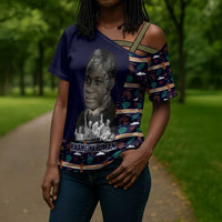 Kwame Nkrumah Cross Shoulder Shirt Ghana Pan-African Print Design Portrait and Anti-Colonial Legacy Tribute - Wonder Print Shop