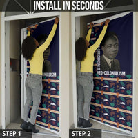 Kwame Nkrumah Door Cover Ghana Pan-African Print Design Portrait and Anti-Colonial Legacy Tribute - Wonder Print Shop