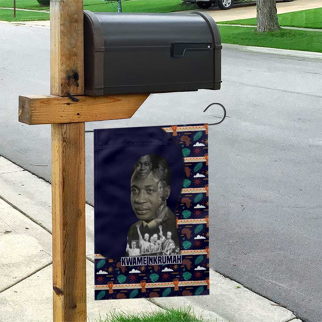 Kwame Nkrumah Garden Flag Ghana Pan-African Print Design Portrait and Anti-Colonial Legacy Tribute - Wonder Print Shop