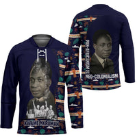 Kwame Nkrumah Hockey Jersey Ghana Pan-African Print Design Portrait and Anti-Colonial Legacy Tribute - Wonder Print Shop