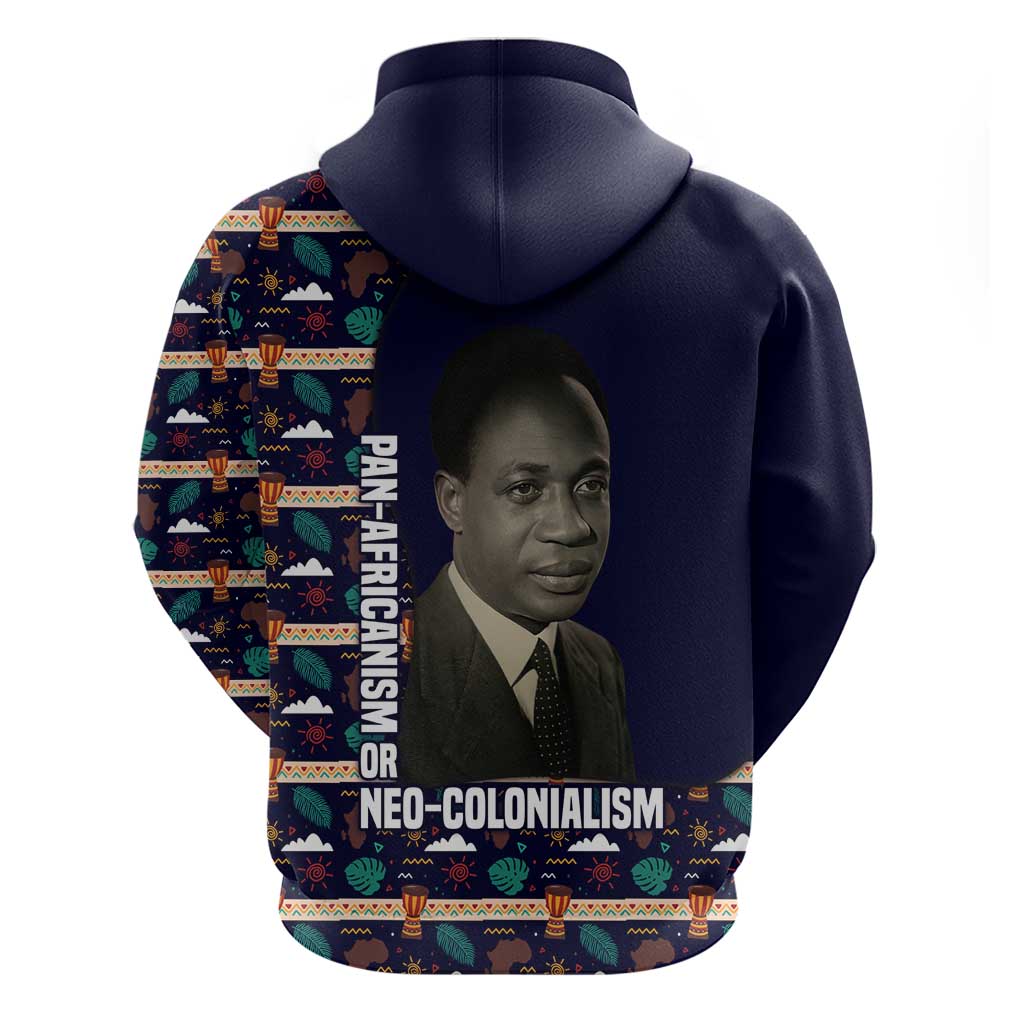 Kwame Nkrumah Hoodie Ghana Pan-African Print Design Portrait and Anti-Colonial Legacy Tribute - Wonder Print Shop