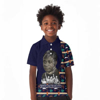 Kwame Nkrumah Kid Polo Shirt Ghana Pan-African Print Design Portrait and Anti-Colonial Legacy Tribute - Wonder Print Shop