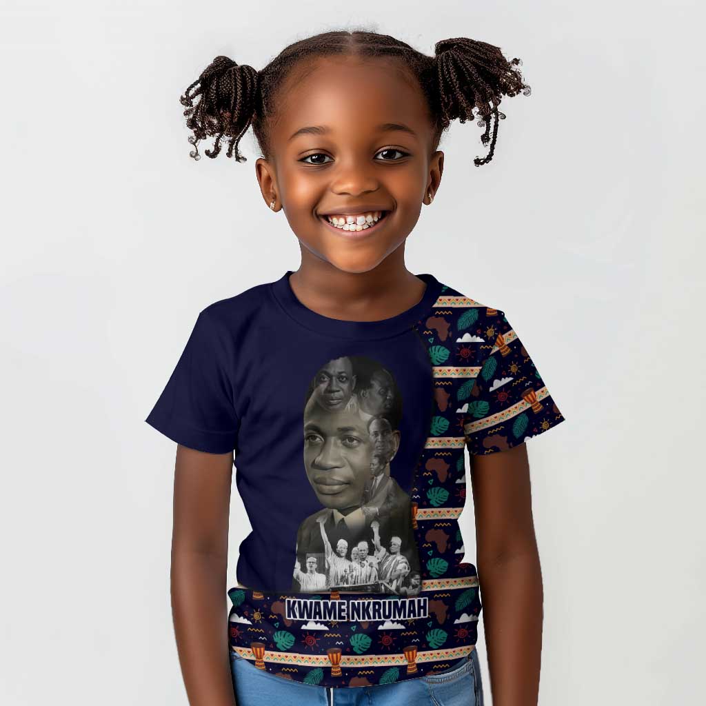 Kwame Nkrumah Kid T shirt Ghana Pan-African Print Design Portrait and Anti-Colonial Legacy Tribute - Wonder Print Shop