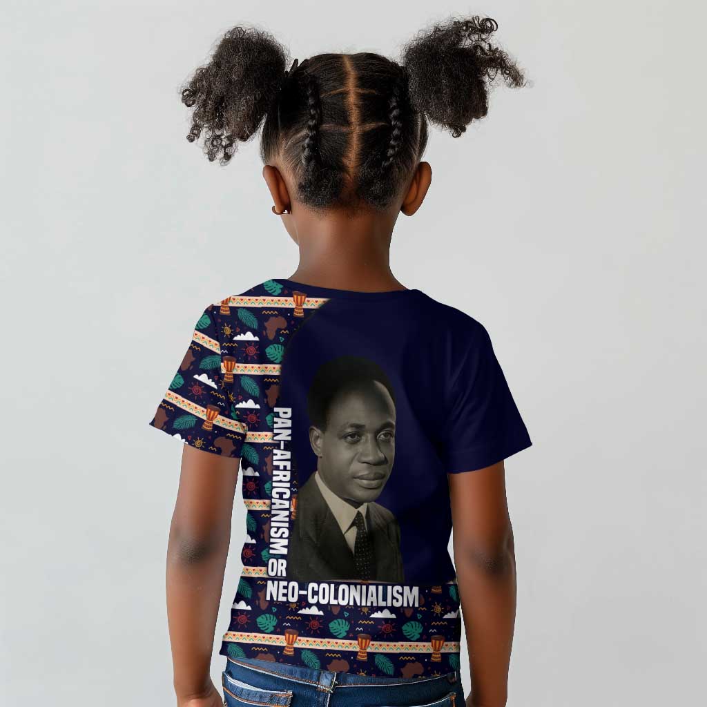 Kwame Nkrumah Kid T shirt Ghana Pan-African Print Design Portrait and Anti-Colonial Legacy Tribute - Wonder Print Shop
