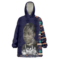 Kwame Nkrumah Kid Wearable Blanket Hoodie Ghana Pan-African Print Design Portrait and Anti-Colonial Legacy Tribute - Wonder Print Shop