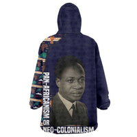 Kwame Nkrumah Kid Wearable Blanket Hoodie Ghana Pan-African Print Design Portrait and Anti-Colonial Legacy Tribute - Wonder Print Shop