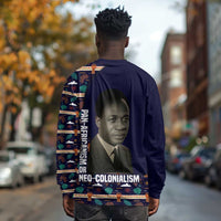 Kwame Nkrumah Long Sleeve Shirt Ghana Pan-African Print Design Portrait and Anti-Colonial Legacy Tribute - Wonder Print Shop