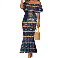 Kwame Nkrumah Mermaid Dress Ghana Pan-African Print Design Portrait and Anti-Colonial Legacy Tribute - Wonder Print Shop