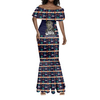 Kwame Nkrumah Mermaid Dress Ghana Pan-African Print Design Portrait and Anti-Colonial Legacy Tribute - Wonder Print Shop