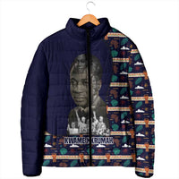 Kwame Nkrumah Padded Jacket Ghana Pan-African Print Design Portrait and Anti-Colonial Legacy Tribute - Wonder Print Shop