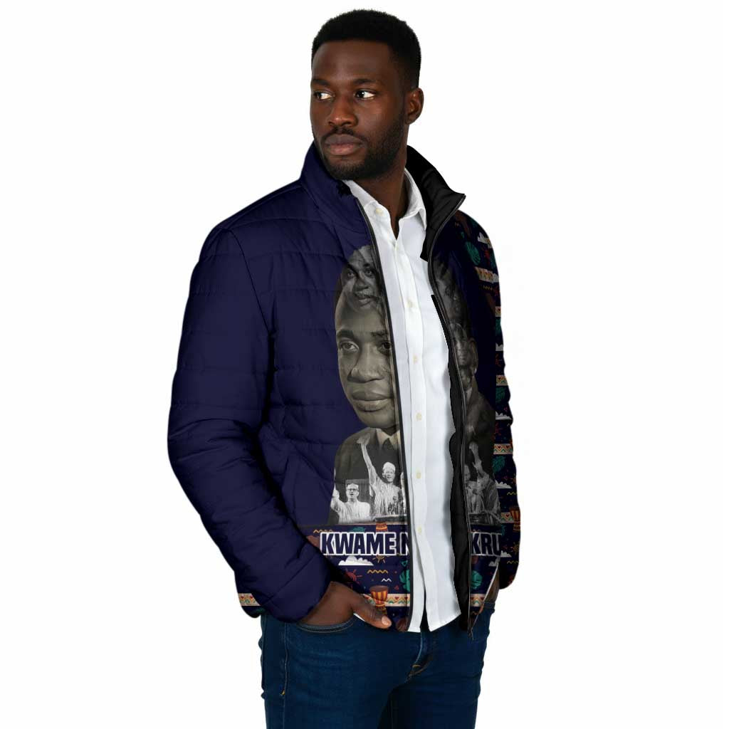 Kwame Nkrumah Padded Jacket Ghana Pan-African Print Design Portrait and Anti-Colonial Legacy Tribute - Wonder Print Shop
