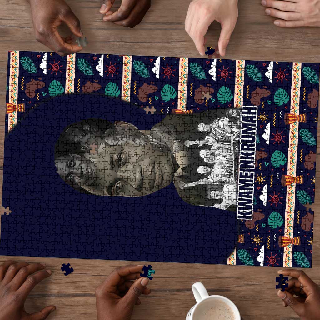 Kwame Nkrumah Puzzle Ghana Pan-African Print Design Portrait and Anti-Colonial Legacy Tribute - Wonder Print Shop