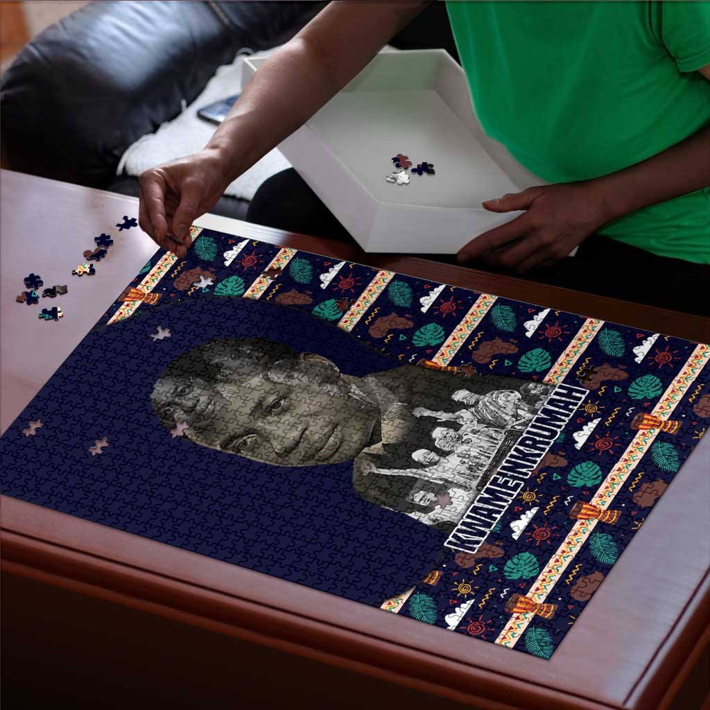Kwame Nkrumah Puzzle Ghana Pan-African Print Design Portrait and Anti-Colonial Legacy Tribute - Wonder Print Shop