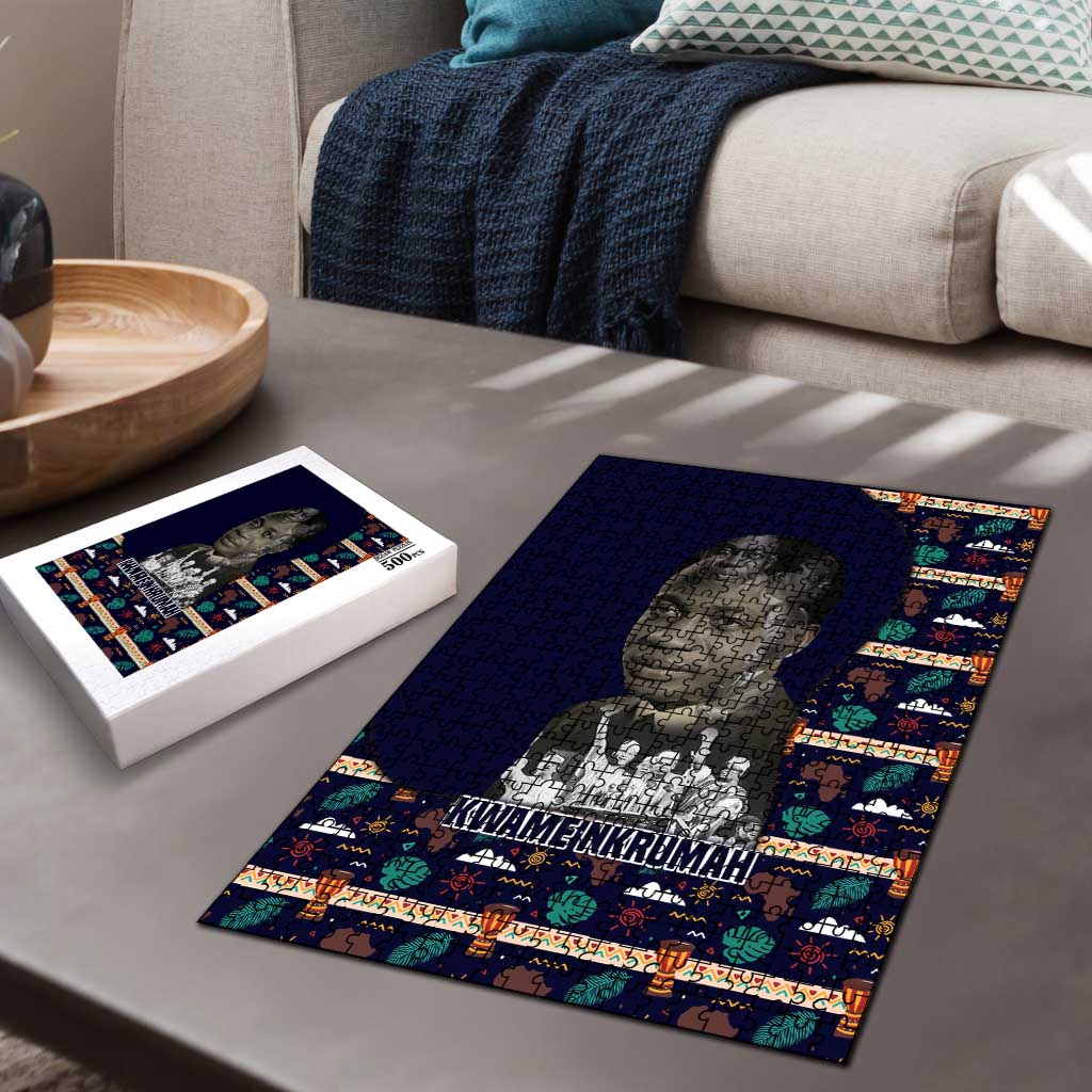 Kwame Nkrumah Puzzle Ghana Pan-African Print Design Portrait and Anti-Colonial Legacy Tribute - Wonder Print Shop