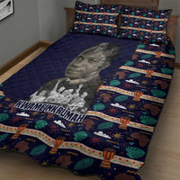 Kwame Nkrumah Quilt Bed Set Ghana Pan-African Print Design Portrait and Anti-Colonial Legacy Tribute - Wonder Print Shop