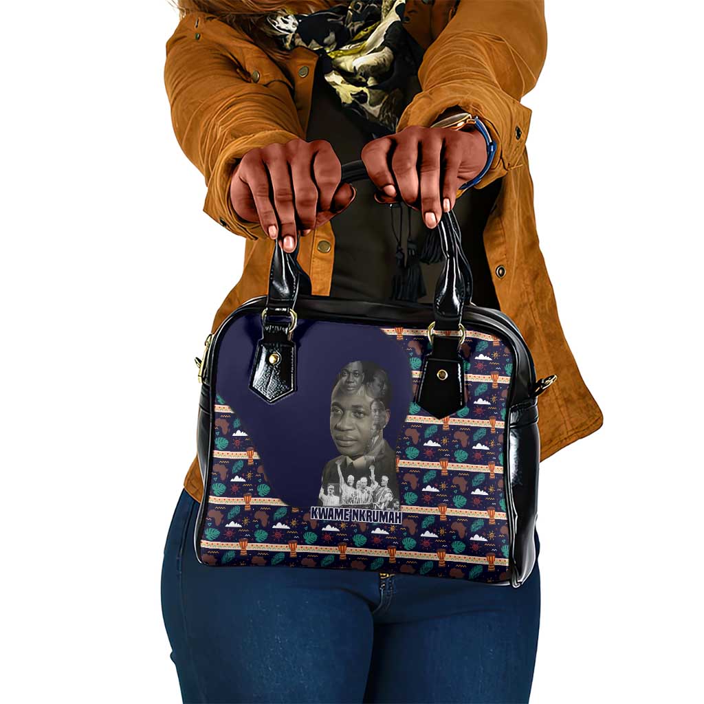 Kwame Nkrumah Shoulder Handbag Ghana Pan-African Print Design Portrait and Anti-Colonial Legacy Tribute - Wonder Print Shop