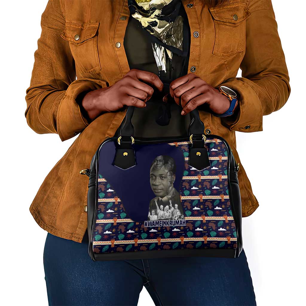 Kwame Nkrumah Shoulder Handbag Ghana Pan-African Print Design Portrait and Anti-Colonial Legacy Tribute - Wonder Print Shop