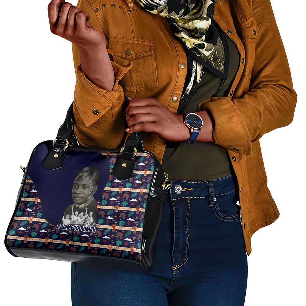Kwame Nkrumah Shoulder Handbag Ghana Pan-African Print Design Portrait and Anti-Colonial Legacy Tribute - Wonder Print Shop